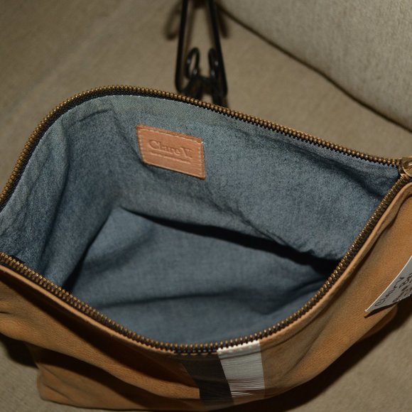 Clair V fold Over Clutch - Picture 3 of 8